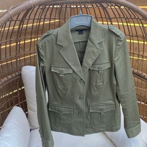 Fun cotton stretch blazer